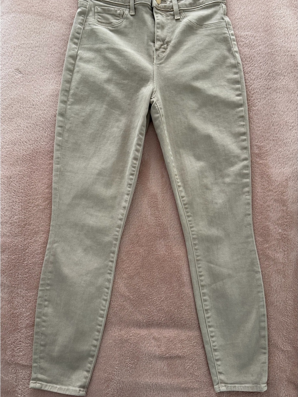 L'AGENCE Margot High-Rise Skinny Jeans in Beige - Picture 2 of 5